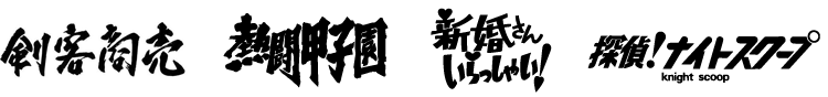 必殺仕事人　熱闘甲子園　新婚さんいらっしゃい　探偵ナイトスクープなど実績